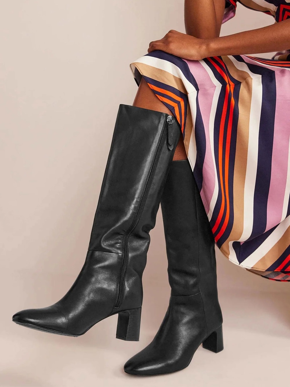Boden Knee High Leather Boots
